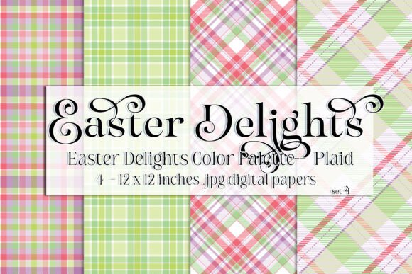 Download Easter Delights, Spring Plaid Papers 4 - Plaid papers Collection