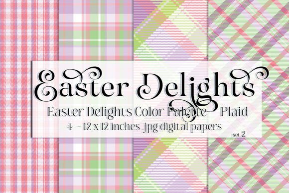 Download Easter Delights, Spring Plaid Papers 2 - Plaid papers Collection