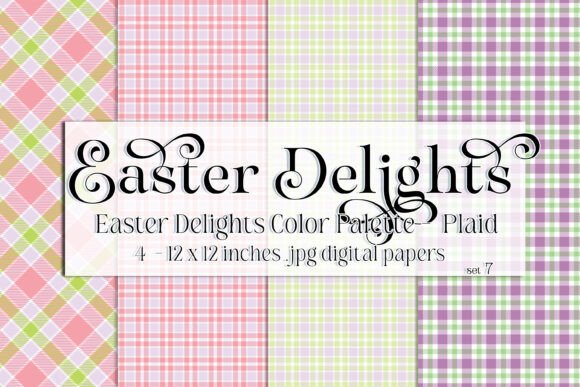 Download Easter Delights, Spring Plaid Papers 7 - Plaid papers Collection