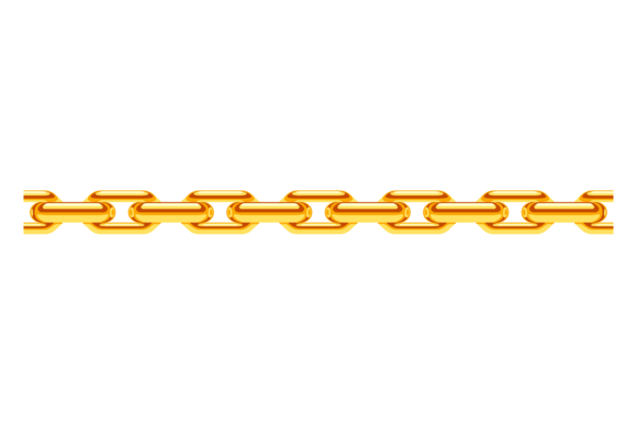 Download Golden Chain Border. Seamless Horizontal - Horizontal Collection