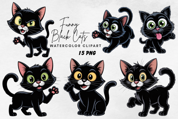 Download Funny Black Cats Sublimation PNG - Funny Collection