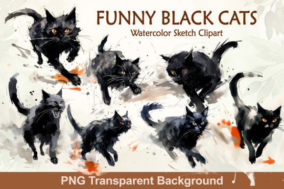 Download Funny Black Cats Sublimation Bundle - Funny Collection