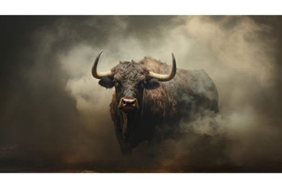 Download Wild African Buffalo Bull with Big Horns - Buffalo Collection