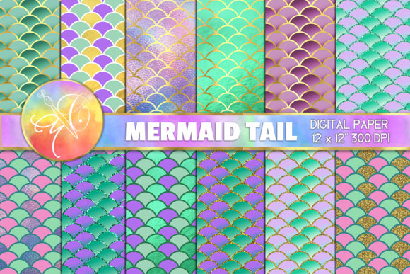 Download Mermaid Scales Digital Paper - Mermaid scales digital paper Collection