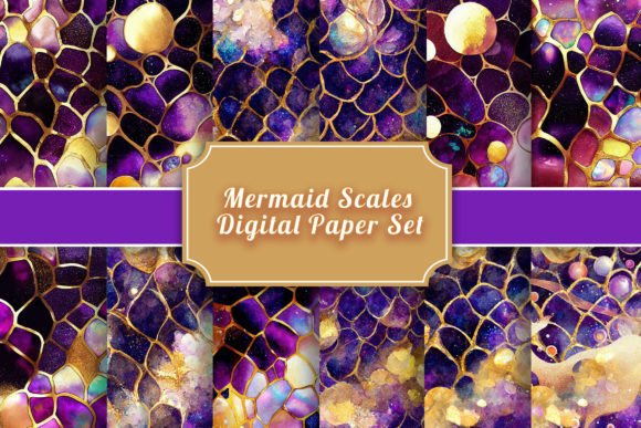 Download Mermaid Scales Digital Paper - Mermaid scales digital paper Collection