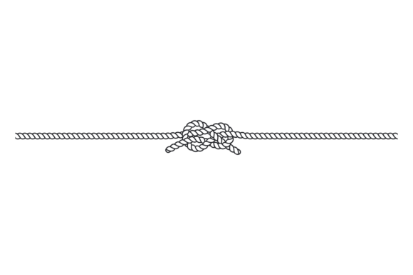 Download Nautical Rope Loop Horizontal Border Dec - Horizontal Collection