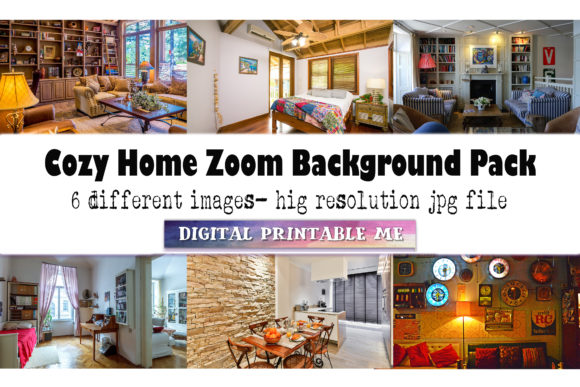 Download Cozy Home, Zoom Background Pack, 6 Pics - Background pack Collection